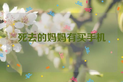 死去的妈妈有买手机