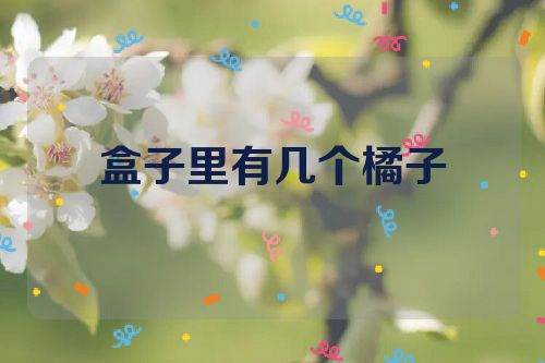 盒子里有几个橘子