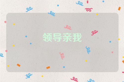 领导亲我