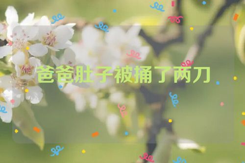 爸爸肚子被捅了两刀