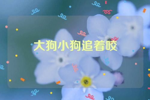 大狗小狗追着咬