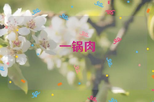 一锅肉
