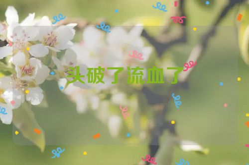 头破了流血了
