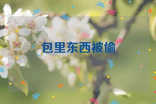 包里东西被偷