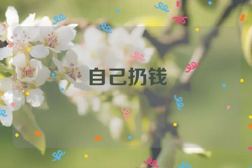 自己扔钱