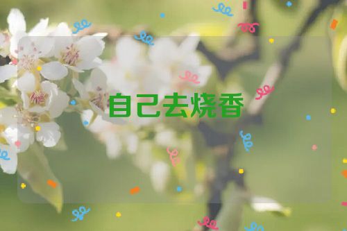 自己去烧香