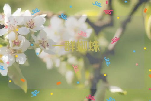 一群蜘蛛